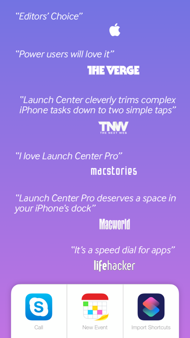 Launch Center Pro Screenshot 2