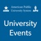 American Public University System (AMU/APU) hosts various events throughout the year