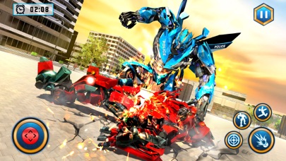 Police Car Chase Robot War screenshot 2