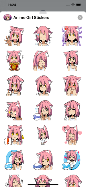 Anime Girl Sticker(圖1)-速報App