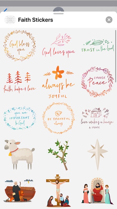 Faith Stickers for iMessage screenshot 2