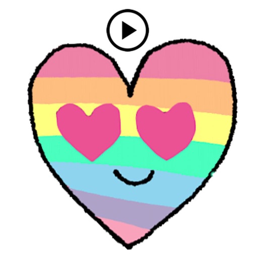 Animated Heart Smiley Sticker icon