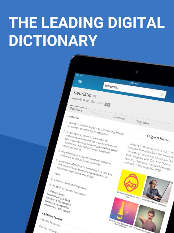 Dictionary.com for iPad screenshot-0