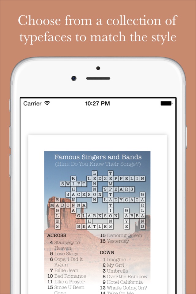 Crossword Puzzle Maker at App Store downloads and cost estimates and