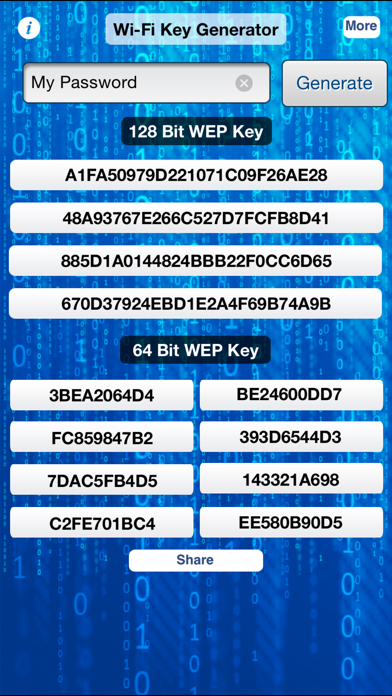 iWep Generator Pro - WiFi Passwords Screenshot 2