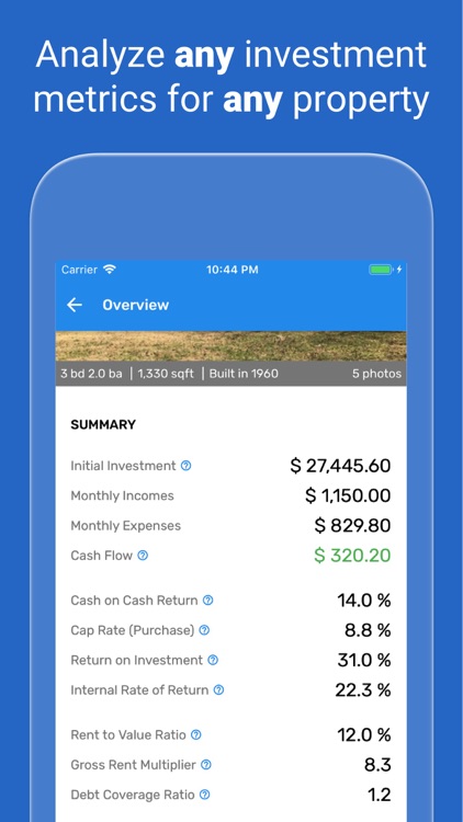 DealCrunch: Analyze Property