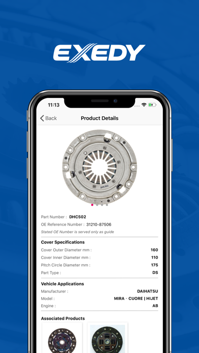 EXEDY - Product Finder screenshot 3