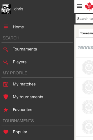 Tennis Canada Tournaments screenshot 2