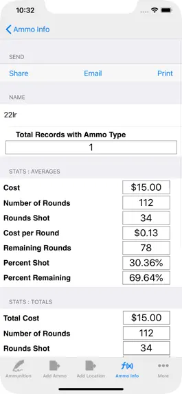 Game screenshot Ammo Inventory,Price per Round hack