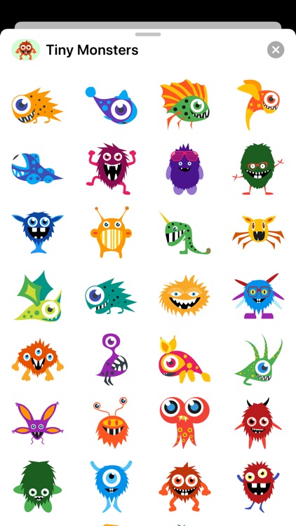 Tiny Monster Creature Stickers