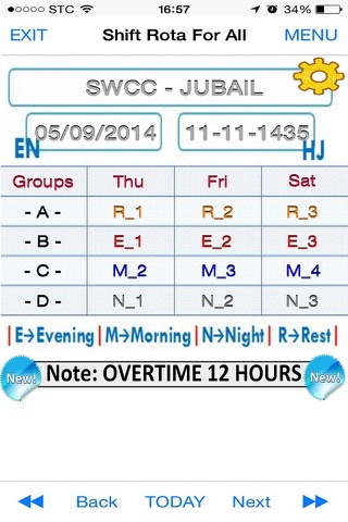 Shift Rota - شفتات screenshot 3