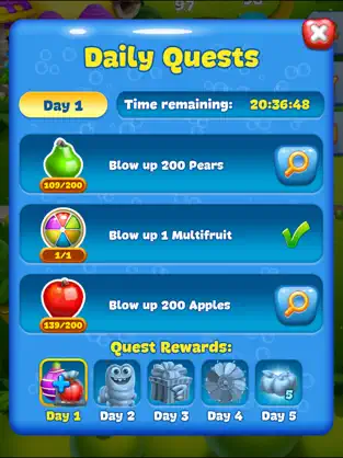 Resim 3 Fruit Land – aventura match3 iphone