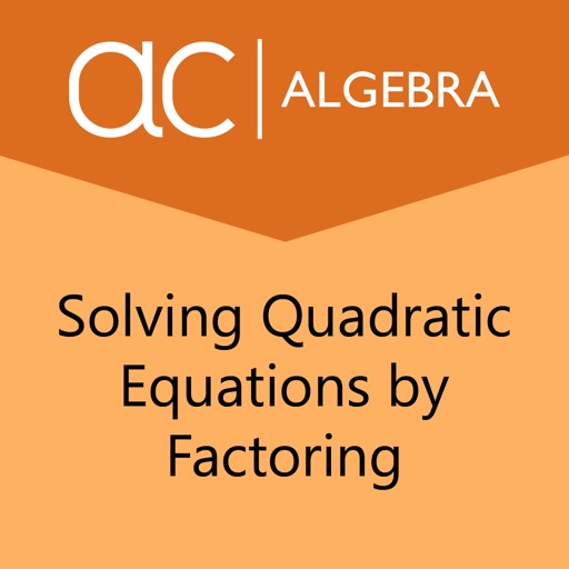 Solve Quad Eq's by Factoring icon