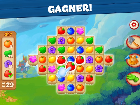 Screenshot #6 pour Wild Farm Match-3 Adventure