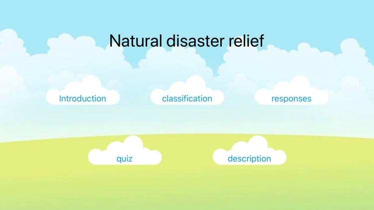 Natural disaster relief