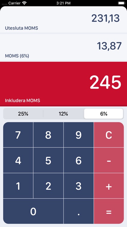 Swedish MOMS Calculator screenshot-5