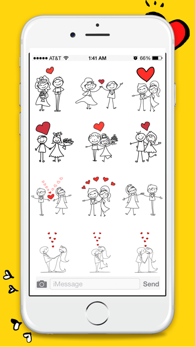 How to cancel & delete Animated Couple Love Stickers from iphone & ipad 3