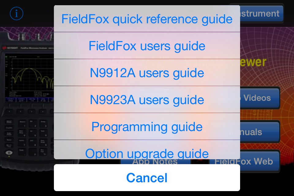 FieldFox screenshot 4