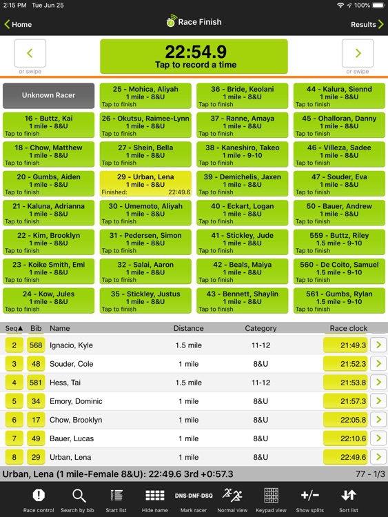 Race & Lap Timer for iPad screenshot-3