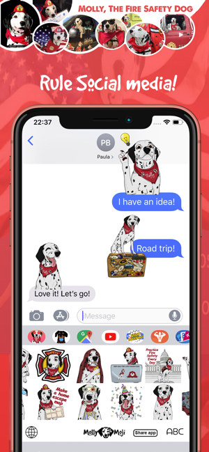 MollyMoji - Dalmatian stickers(圖4)-速報App