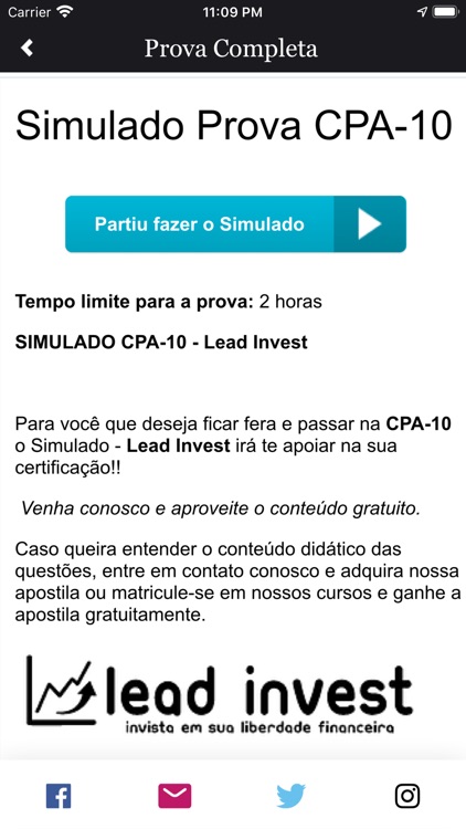 Simulados Lead Invest