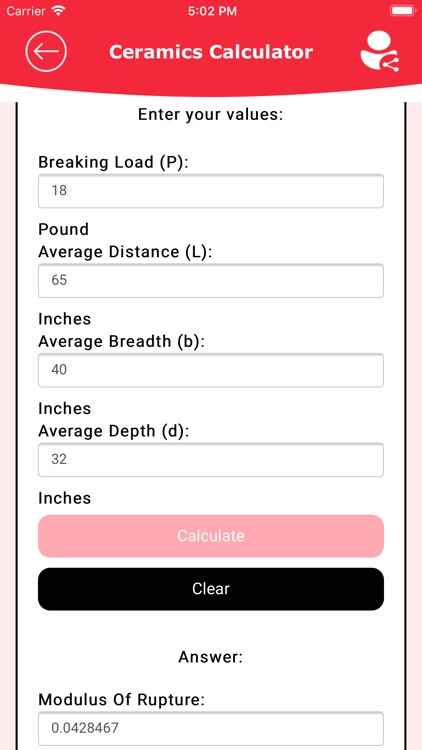 Simple Ceramic calc screenshot-3