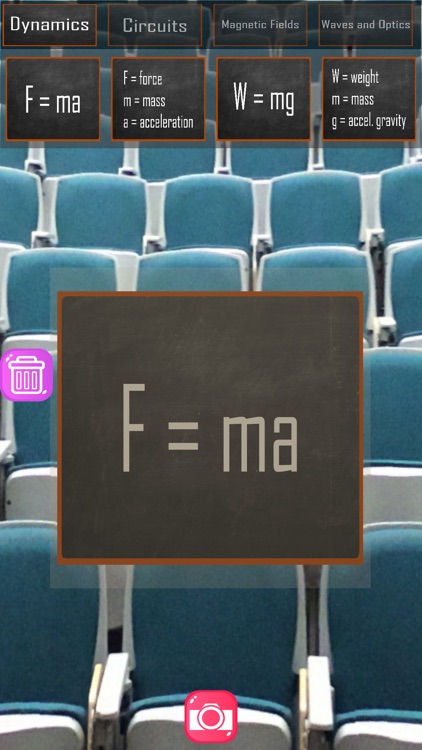 Physics AR Core Class Formulas