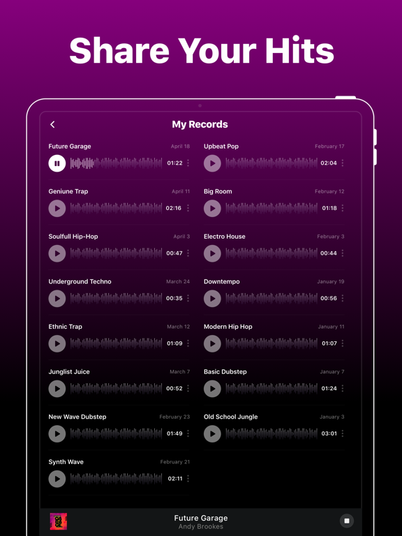 iPad Image of Groovepad - Music & Beat Maker