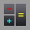 A very simple calculator with big and clear numbers