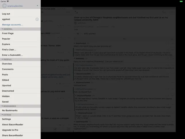 Screenshot 4 BaconReader for Reddit iphone