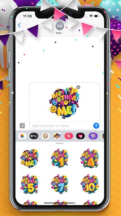 Animated Stickers Birthday