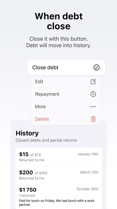 Debts - Spending Tracker screenshot 4