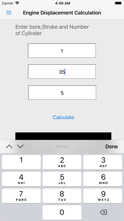 Engine Displacement Cal