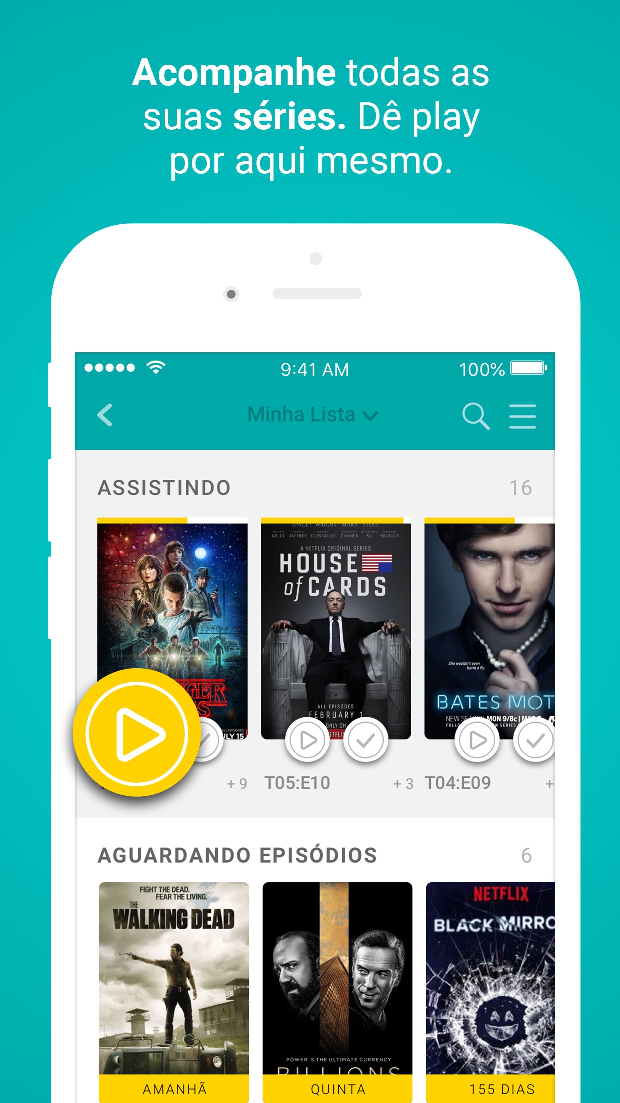 Screenshot do app MateRate - Filmes e Séries