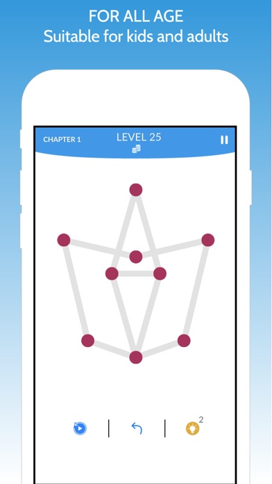 screenshot of Line - 1 stroke puzzle game! 4