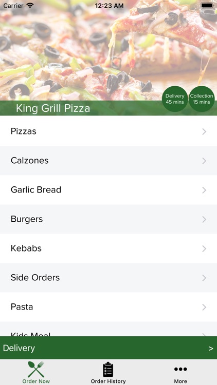 King Grill Pizza