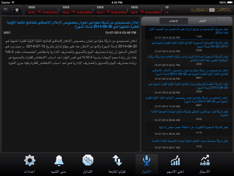 Alkhair Capital for iPadالخير screenshot-4