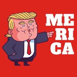 Trumps Merica Sticker