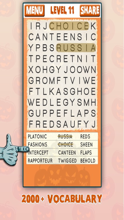 Halloween Word Search Puzzles screenshot-3