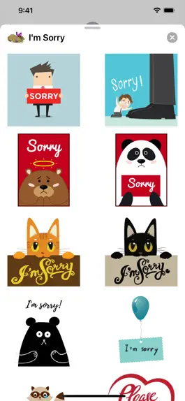 Game screenshot I'm Sorry Stickers apk