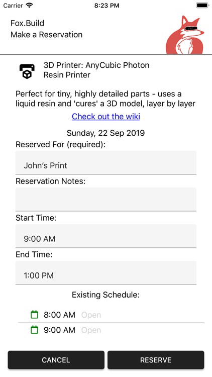 Fox.Build Resource Scheduler