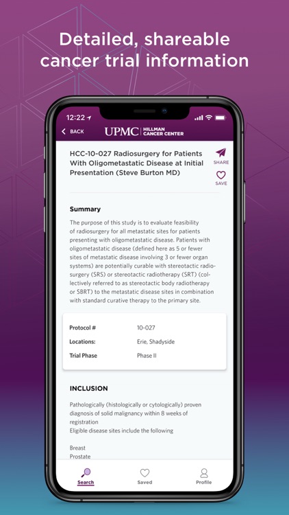 UPMC Hillman Trials Finder screenshot-4