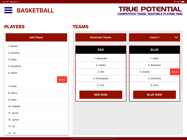 True Potential Team Selector(圖3)-速報App