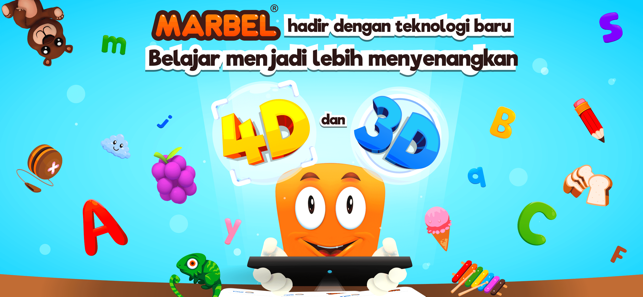 Marbel Huruf 4D