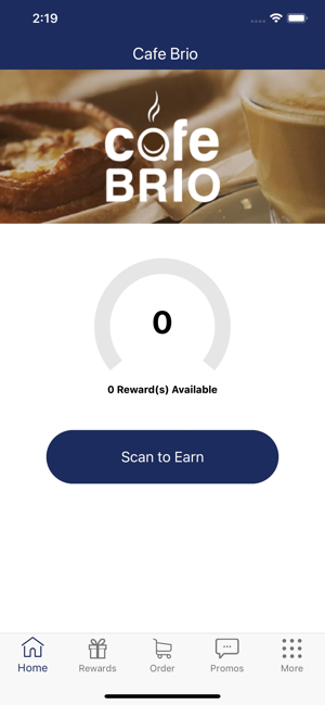 Cafe Brio Rewards