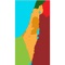 Move pieces using the empty spot to form the image of the map of Israel