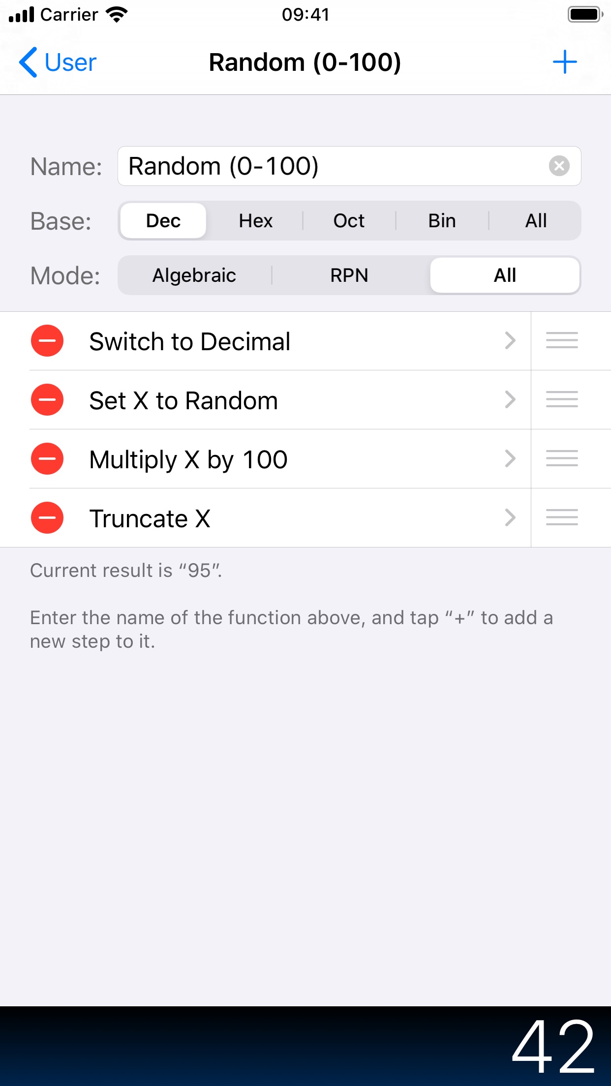 Screenshot do app PCalc