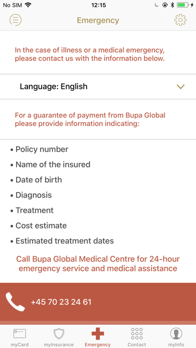 Bupa Global Travel myCard screenshot 3