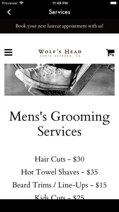 Wolfs Head Barber Shop screenshot 2