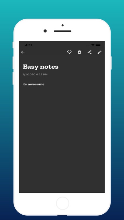 Easy Notes App